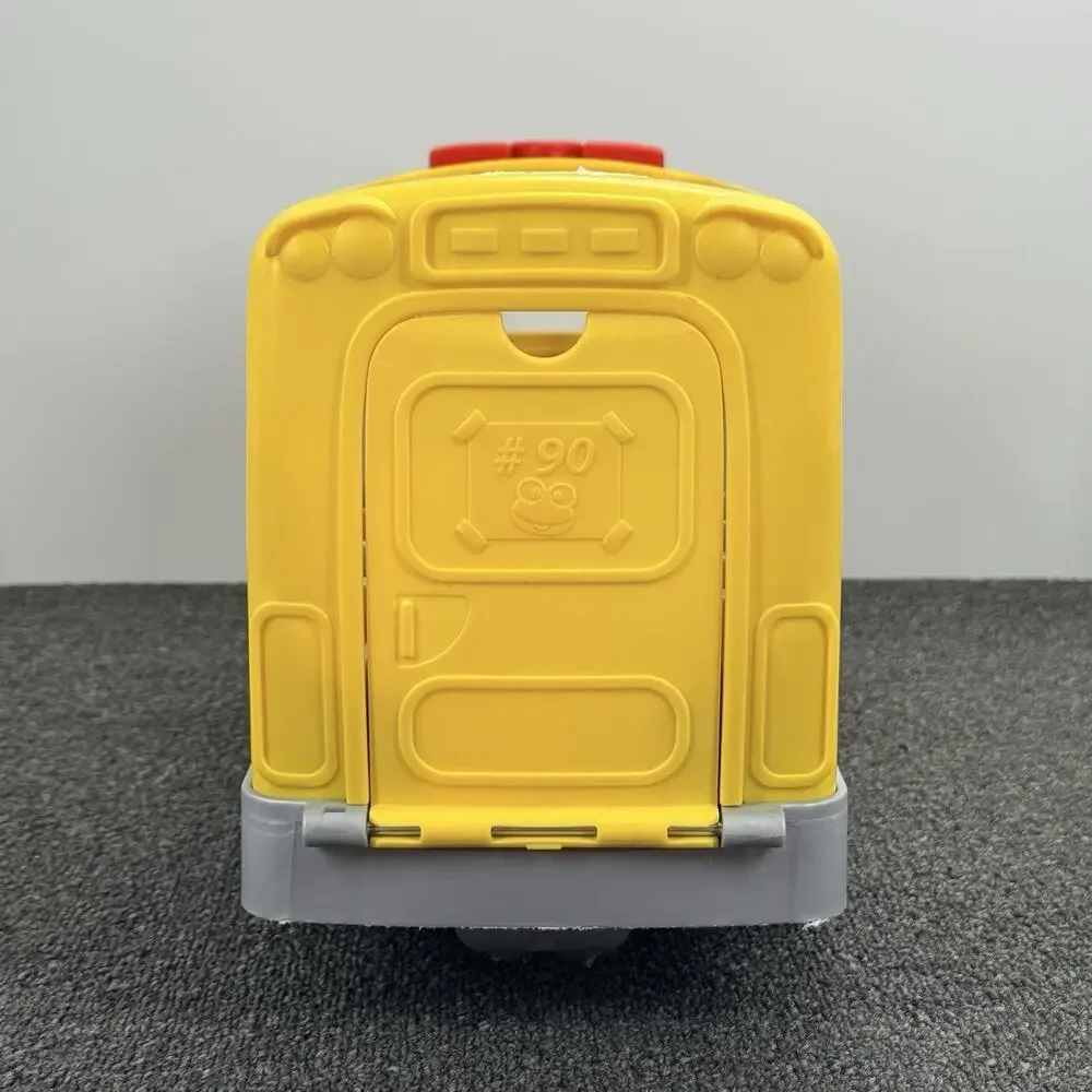 Fisher-Price Mega Little People Big Yellow School Bus Musical Pull Along Toy